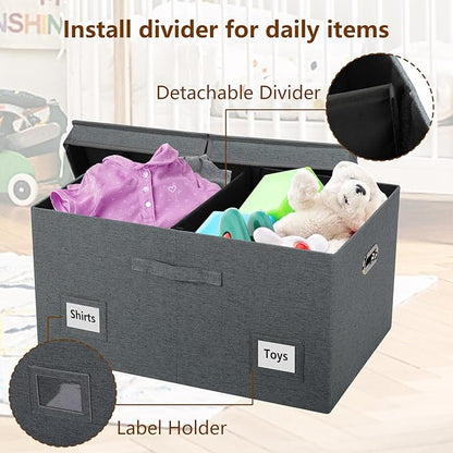 75 Quarts Extra Large Decorative Storage Bins - Image 5