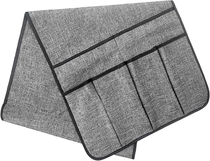 IPENNY Cotton Linen Sofa Couch Remote Control Holder Chair Armrest Caddy Pocket - Image 5