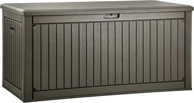 YITAHOME 320 Gallon Extra Large Deck Box, Double-Wall Resin Outdoor Storage Box by YITAHOME