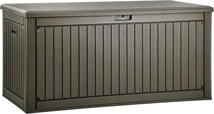 YITAHOME 320 Gallon Extra Large Deck Box, Double-Wall Resin Outdoor Storage Box by YITAHOME