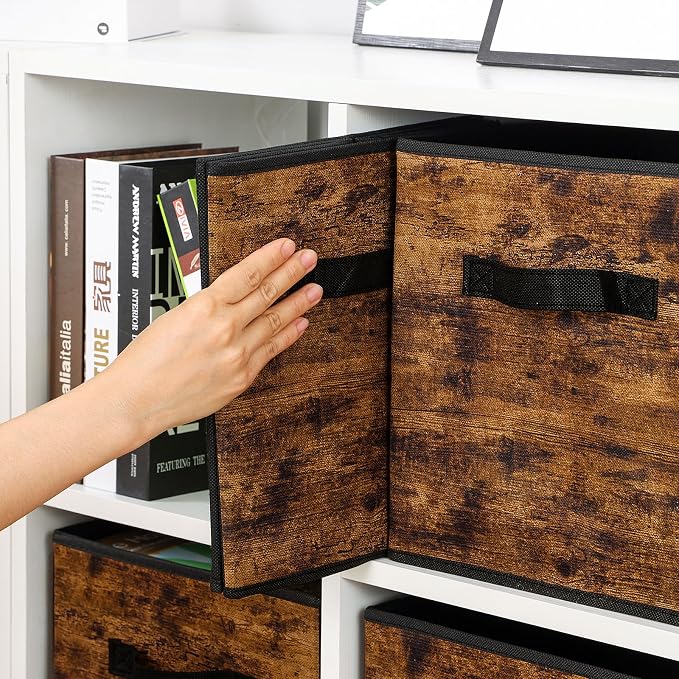 Stero Fabric Storage Cubes, 6 Pack Foldable Storage Bins - Image 7
