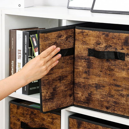 Stero Fabric Storage Cubes, 6 Pack Foldable Storage Bins - Image 7