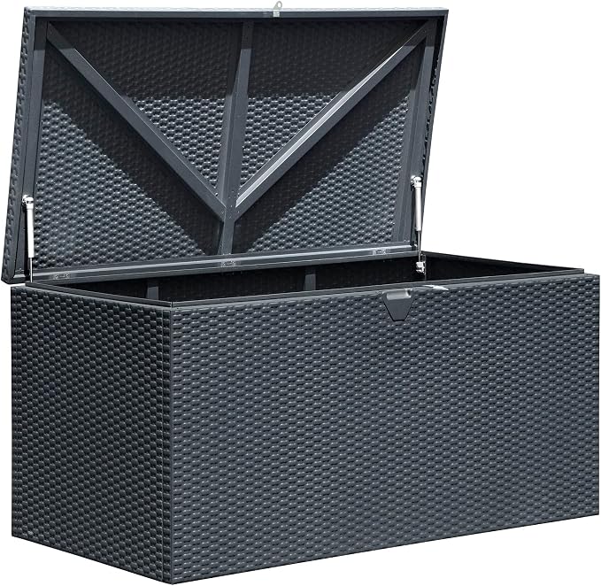 Arrow 4' x 2' x 2' Spacemaker Anthracite 134 Gallon Hot-Dipped Galvanized Steel - Image 15