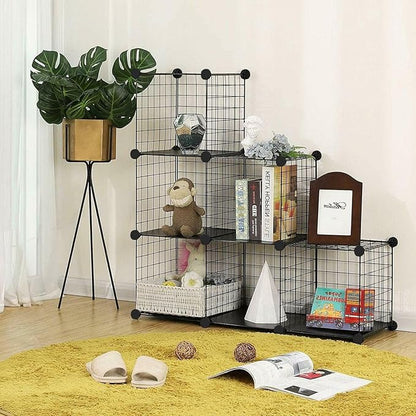 TUMUCUTE Wire Cube Storage Organizer, Metal Storage Shelves Bookshelf, - Image 2