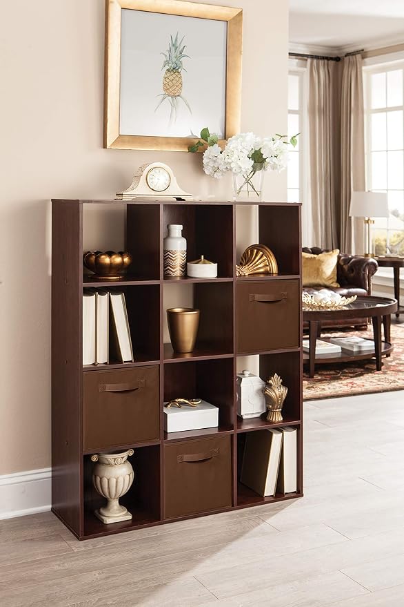 ClosetMaid Cubeicals 12 Cube Storage Shelf Organizer Bookshelf, Vertical or - Image 2