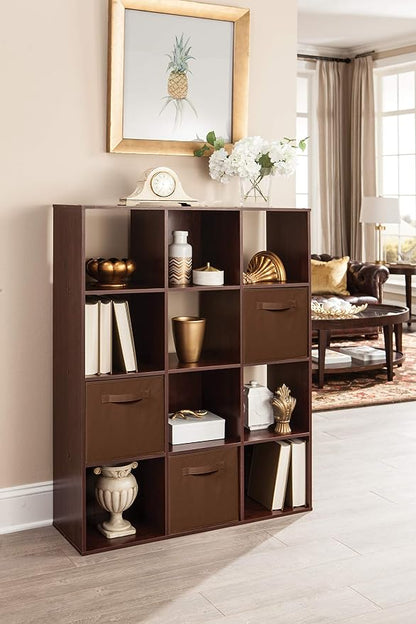 ClosetMaid Cubeicals 12 Cube Storage Shelf Organizer Bookshelf, Vertical or - Image 2