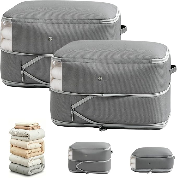 Comforter Storage Bag, Large Capacity Blanket Storage Bags 2-Layer Ultra Space by Unknown
