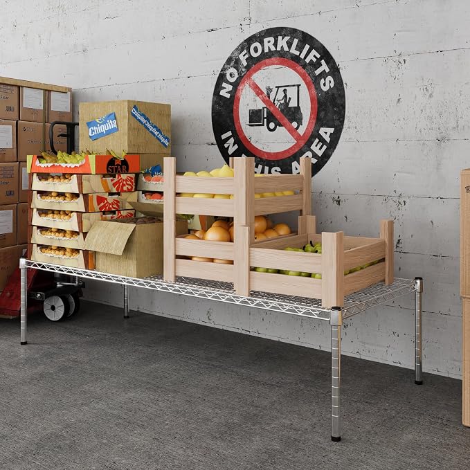 24" Deep x 60" Wide x 14" Height Wire Shelving Kit | 1-Tier | NSF Commercial - Image 5