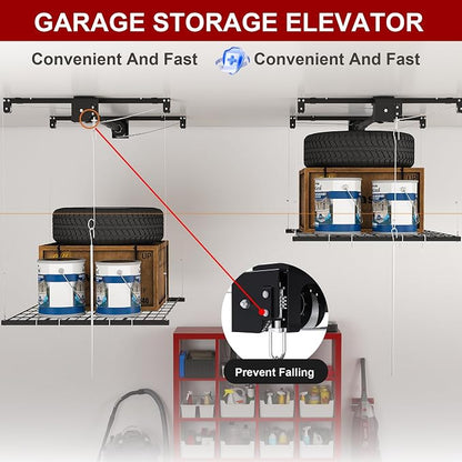 Montary 4x4 FT Overhead Garage Storage Rack - Image 4