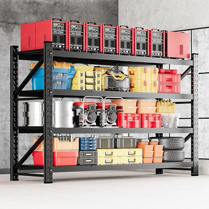 MIIIKO 71.3" W Storage Shelves, 5000LBS Metal Garage Storage Shelving, Heavy by MIIIKOOfficeFurniture