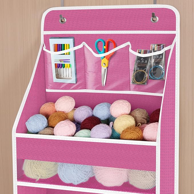 Univivi 5-Shelf Fabric Door Storage Over Door Hanging Organizer - Image 4