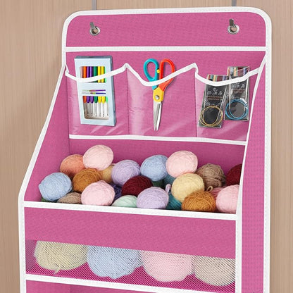 Univivi 6-Shelf Over Door Hanging Organizer Fabric Baby Door Storage - Image 4