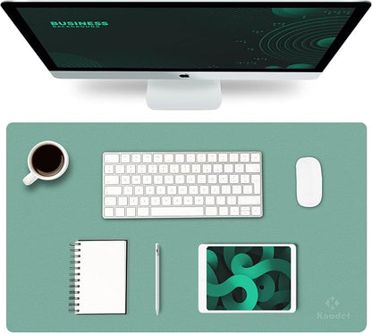 K KNODEL Small Office Leather Desk Mat, Mouse and Keyboard Pad, Computer and by K+KNODEL