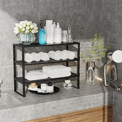 Expandable Cabinet Shelf Organizer Storage Spice Rack Shelves - Image 5