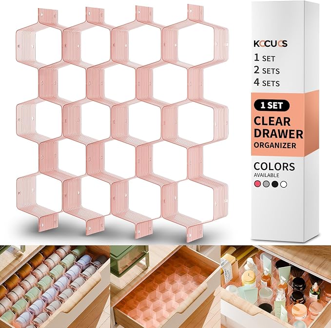 Honeycomb Separator Adjustable Drawer Organizer Divider by Kocuos+