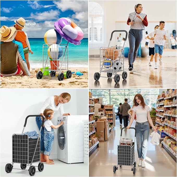 Whitmor Foldable Utility Shopping Cart - Image 6