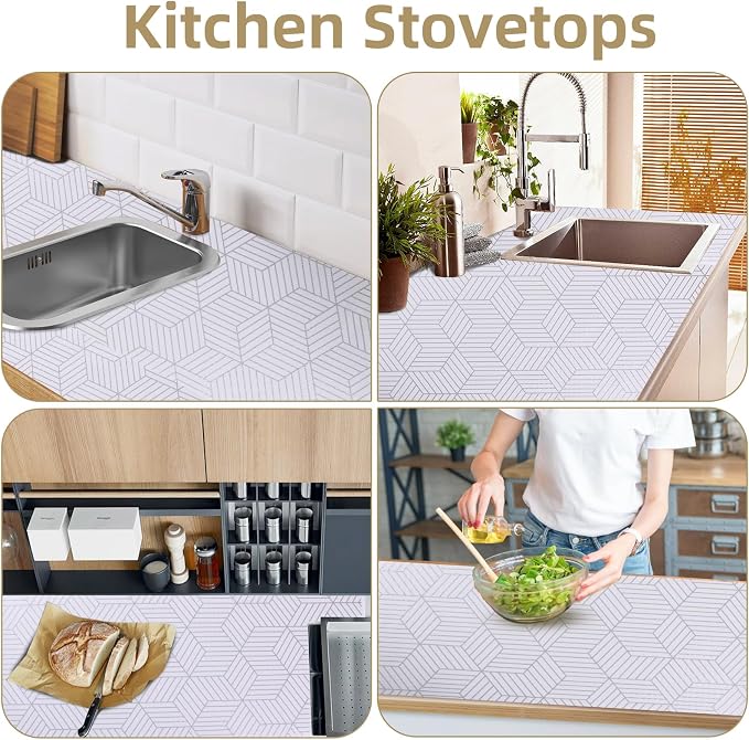 Shelf Liners for Kitchen Cabinets 24in x 30FT, Non Adhesive Cabinet Liner - Image 6