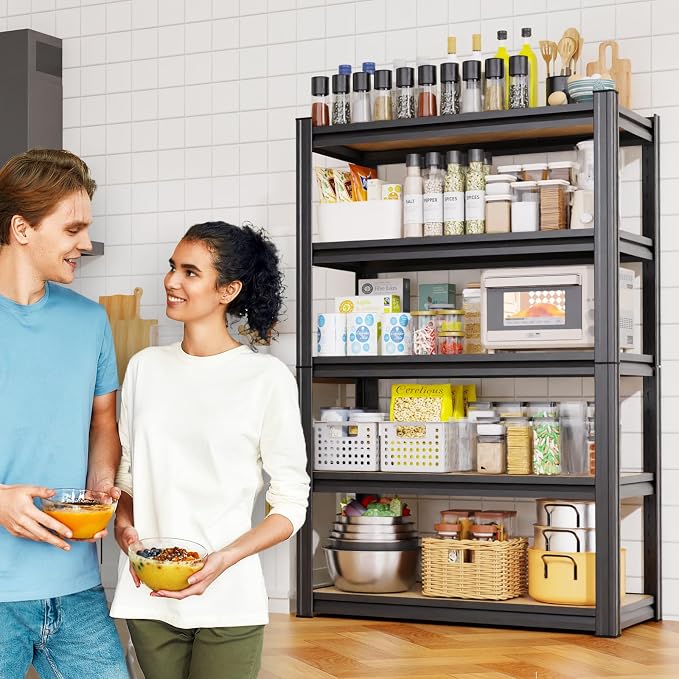 3 Pack Garage Shelving Heavy Duty Storage Shelves, Metal Adjustable Shelving - Image 8