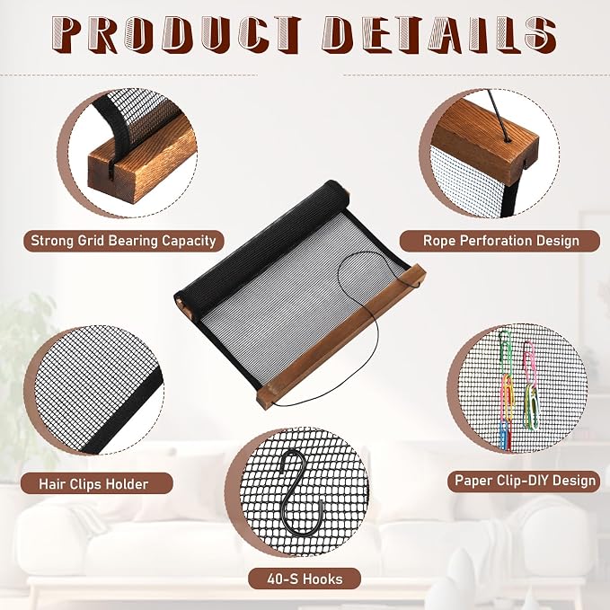 2 Pcs Earring Storage Rack Wall Mounted, Display Hanging Jewelry Storage Rack - Image 3