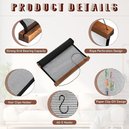 2 Pcs Earring Storage Rack Wall Mounted, Display Hanging Jewelry Storage Rack - Image 3