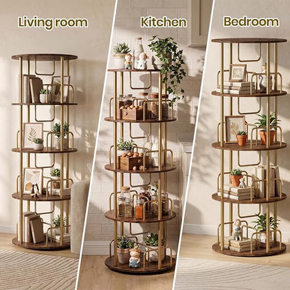 360° Rotating Bookshelf, Revolving Bookcase - Image 7