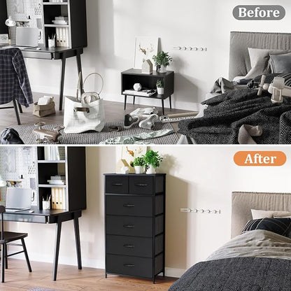Tall Dresser for Bedroom, Fabric Storage Tower - Image 4