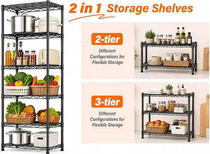 GRANNY SAYS 6-Tier Narrow Storage Shelves - Image 4