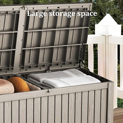 200 Gallon Outdoor Deck Box, Lockable Waterproof Outdoor Storage Boxes - Image 9