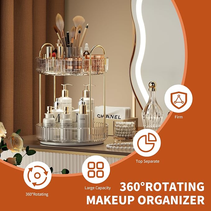 YCIA&DONE Rotating Makeup Organizer - Image 6