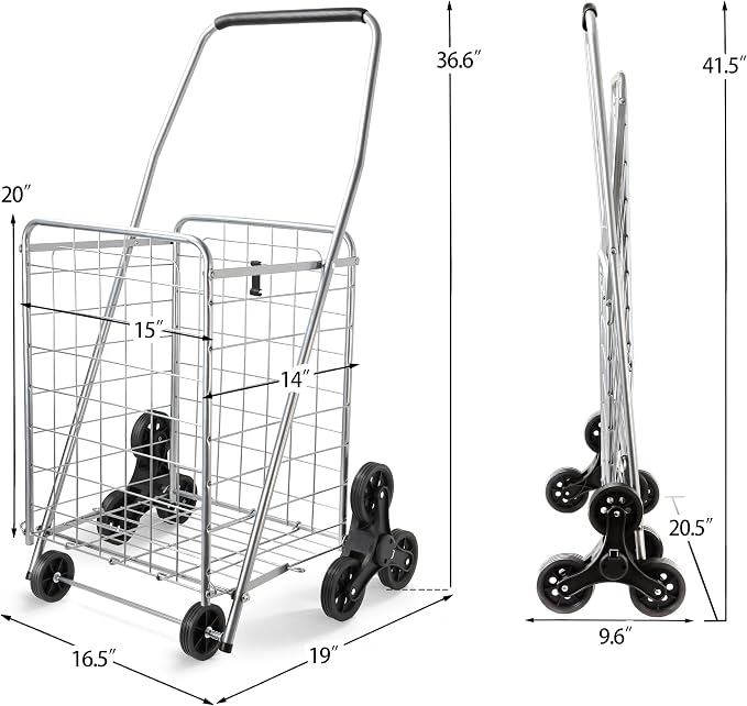 Wellmax 2-Pack Shopping Utility Cart - Image 8