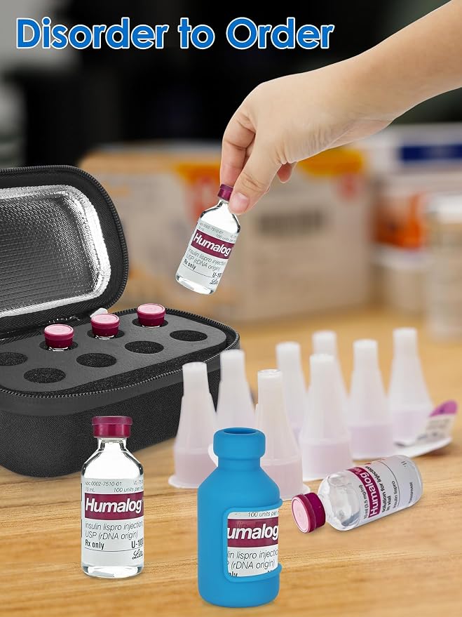 YOUSHARES Insulin Fridge Holder Storage Case Organizer, Insulin Vial Organizer - Image 2
