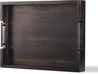 Ottoman Tray, Acacia Wood Serving Tray by RAKYTO