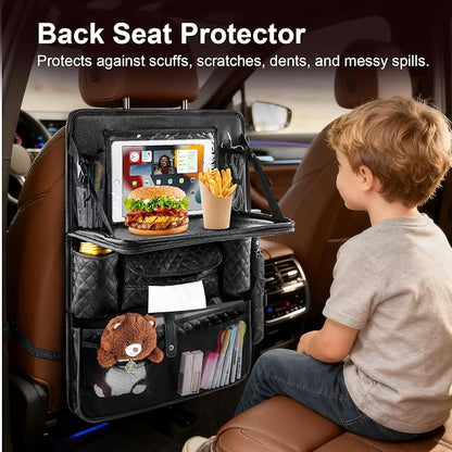 Car Seat Organizer with Foldable Table Tray - Image 5