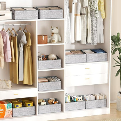 DIMJ Large Closet Shelf Organizer Bins 6 Packs - Image 6