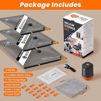 15 Pack Travel Vacuum Storage Bags - Image 8