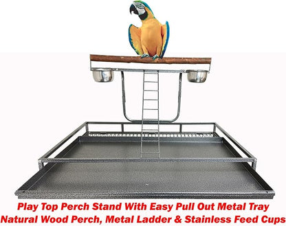 Large Elegant and Durable Wrought Iron Play Ground Perch Stand Top Climbing - Image 4