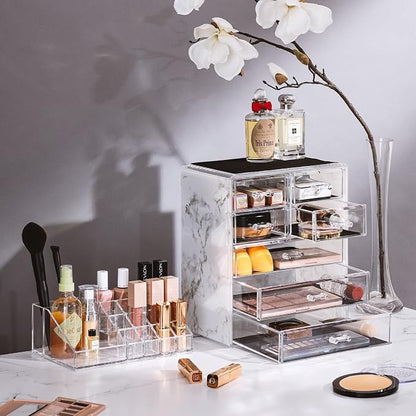 Sorbus Clear Cosmetic Makeup Organizer - Image 3