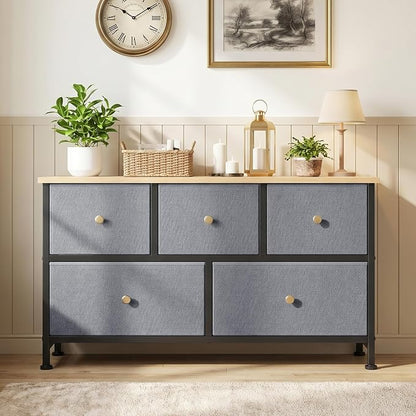 OLIXIS 5 Drawer Dresser for Bedroom, Storage Organizer Unit for Closet | Chest - Image 2