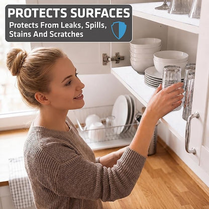 Drymate Premium Luxury Shelf & Drawer Liner, Thick Cushioned Fabric, - Image 2