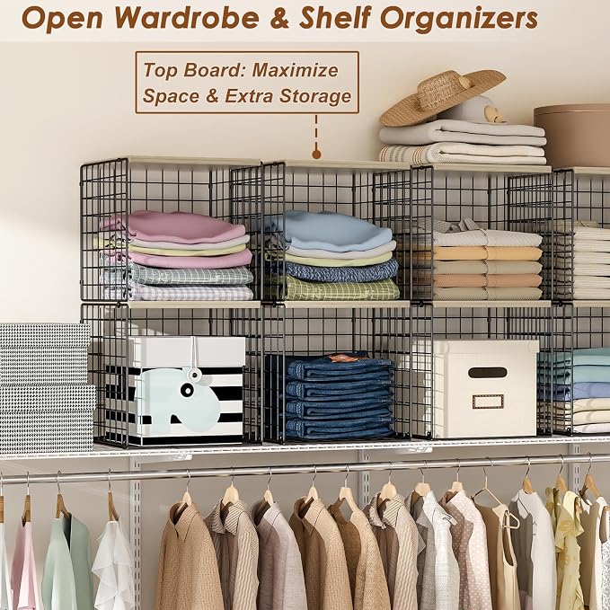 Hencawima 4-Tier Stackable Closet Organizers and Storage, Dual-Layer Reinforced - Image 5