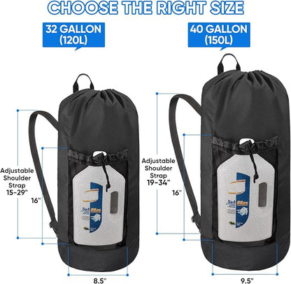 BALEINE 120L Laundry Bag Backpack, 900D Oxford Fabric Large Travel Laundry Bags - Image 2