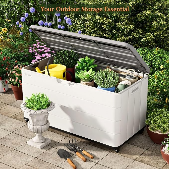 ZZM 110 Gallon Outdoor Deck Box - Image 5