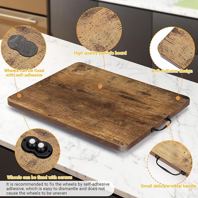 Sliding Tray for Coffee Maker, 360° Rotating Appliance Slider for Kitchen - Image 6