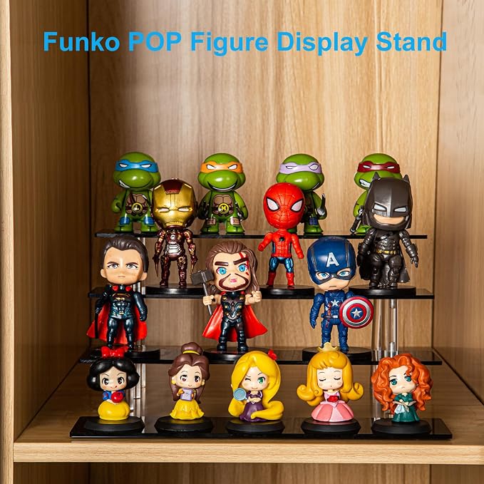 4 Tier Perfume Organizer Stand, Acrylic Risers Display Stands, Display Risers - Image 3