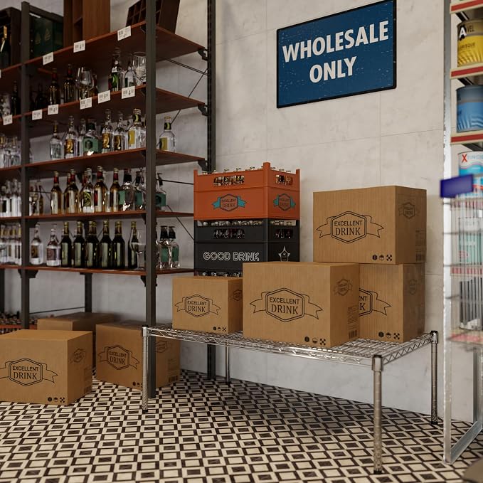24" Deep x 42" Wide x 14" Height Wire Shelving Kit | 1-Tier | NSF Commercial - Image 7