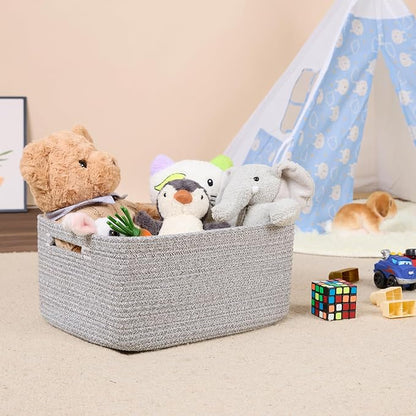 Large Storage Baskets for Shelves, Closet Organizers Bins for Clothes Blanket - Image 5