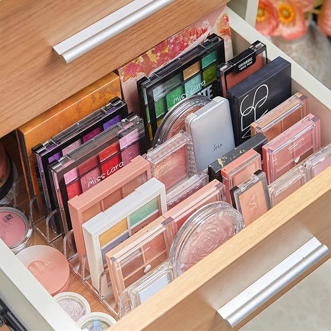 TUZAZO 2 Pack Acrylic Eyeshadow Palette Makeup Organizer - Image 6