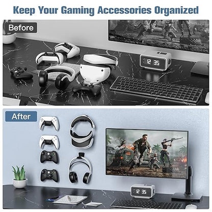 KUNSLUCK 6 Pack Controller Wall Mount – Universal Game Controller Holder - Image 5