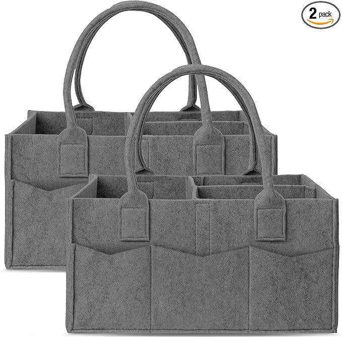 Cute Castle 2 Pack Diaper Caddy Organizer by Cute+Castle