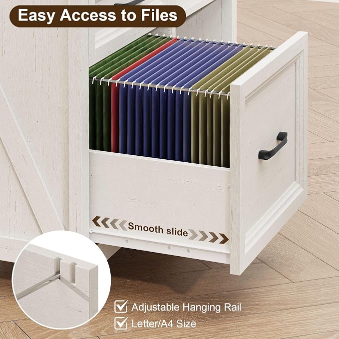 3 Drawers Farmhouse File Cabinet - Image 5